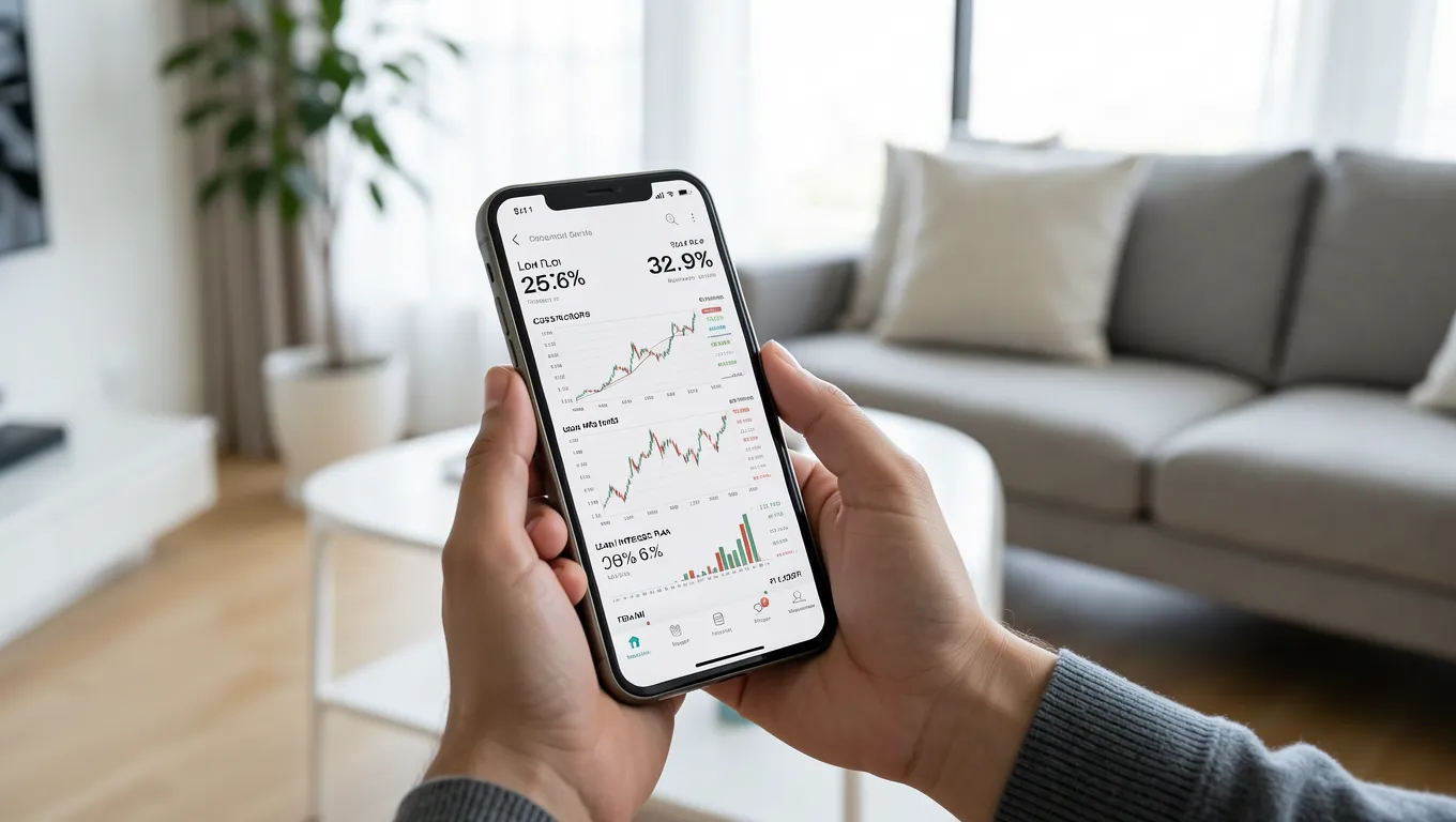 Smartphone showing credit score metrics related to bad credit cash advance online options.