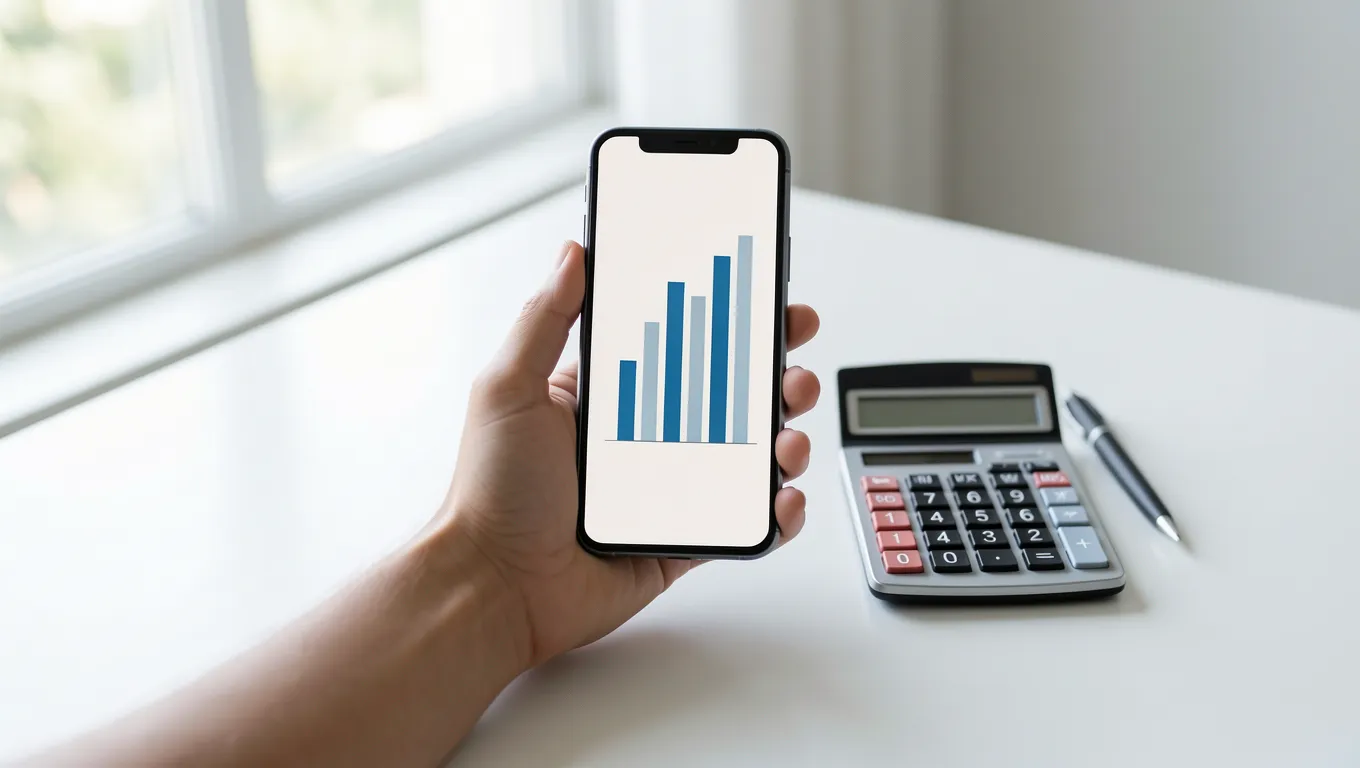 Loan agreement paperwork with a calculator for reviewing terms