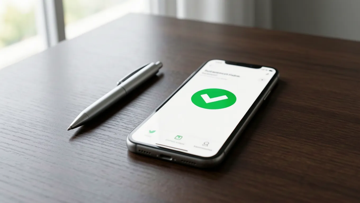 Smartphone displaying a digital cash advance online notification via bank app.