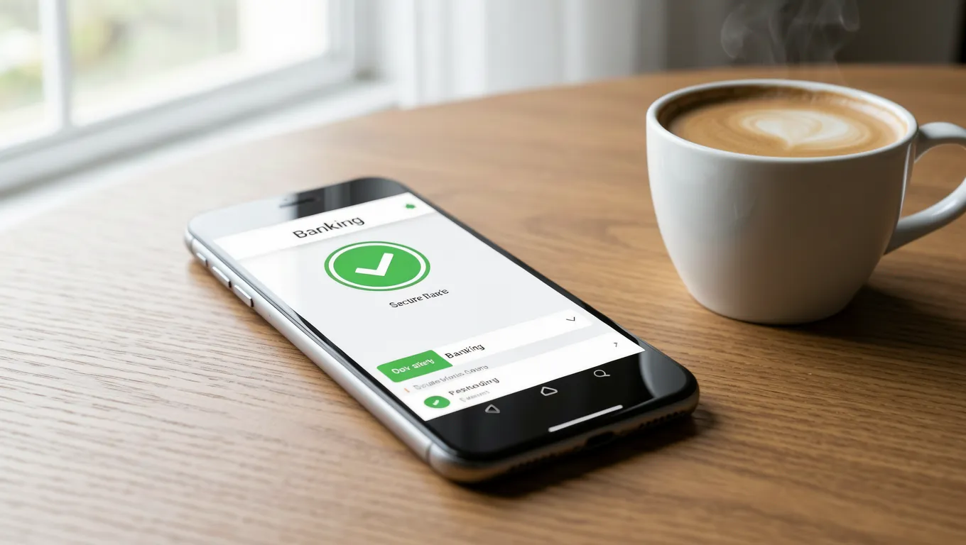 A mobile phone displaying secure financial data for trusted payday loans online